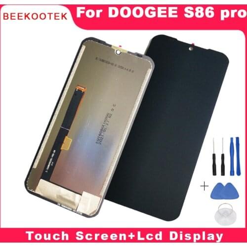 New Original Doogee S86 Pro LCD Display + Touch Screen Digitizer Repair Replacement Parts For Doogee S86 Phone