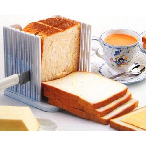 1PC Plastic Foldable And Adjustable Bread Slicer Toast Loaf Sandwich Cutter Mold Baking Tools Kitchen Gadgets OK 0306