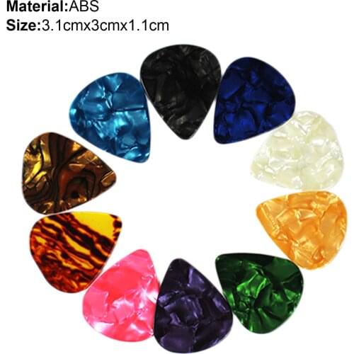 10pcs Colorful Musical Accessories Universe Planet Guitar Picks Mixed Plectrum Musical Instruments Shape of Love Heart