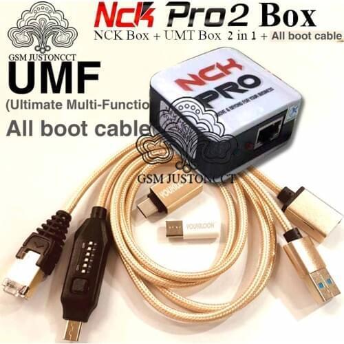 2020 original new nck pro 2 box / nck pro box ( support NCK+ UMT BOX 2 in 1 )For Huawei + umf all boot cables Free shipping