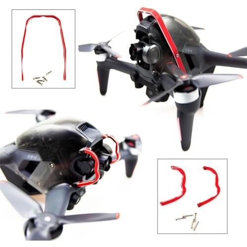 Aluminum Alloy Drone Gimbal Lens Bumper for DJI FPV Combo Top Protection Gimbal Camera Protective Bars for DJI FPV Accessories