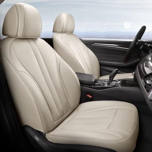 Custom cowhide car seat cover for Nissan Qashqai j10 j11 Sunny X-Trail Cima Fuga Cefiro murano car covers accessories for cars