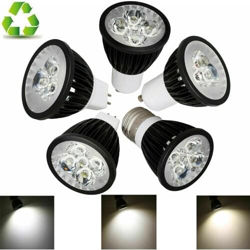 E27 Black LED Spotlight E14 6W 8W 10W Super Bright AC 85-265V lamp Spot light For home illumination