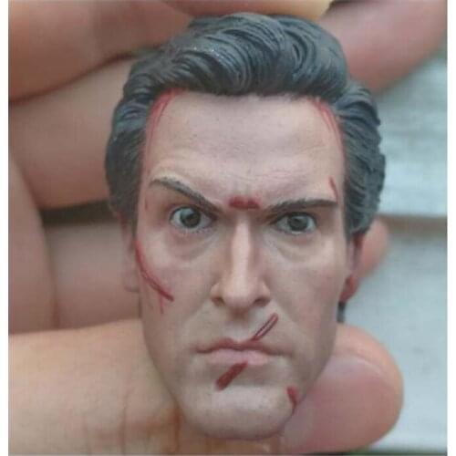 Delicate Painting 1/6 Scale The Evil Dead 2 Ash Williams Henrietta Wounded Head Sculpt For Action Figure Accessorice Toys