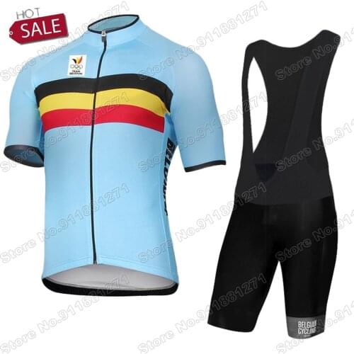 BELGIAN NATIONAL TEAM 2021 Cycling Jersey Set Belgium Men Cycling Clothing Road Bike Shirt Suit Bicycle Shorts MTB fietskleding