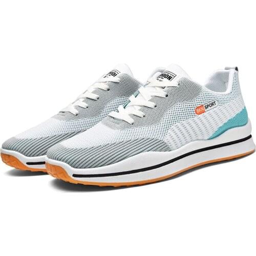 Fashion Men Women Sneakers Mesh Breathable Casual Shoes Lightweight Lace Up Outdoors Running Shoes Casual Shoes