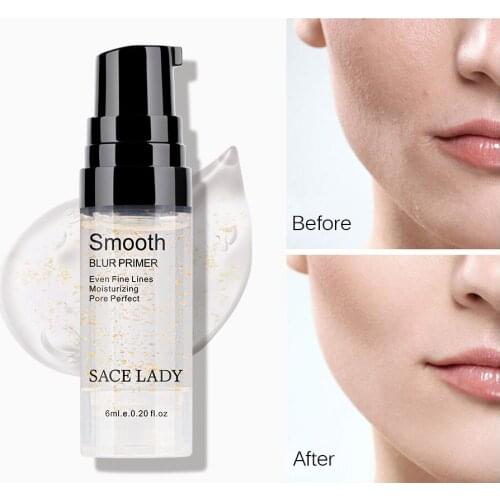SACE LADY facial base primer makeup oil control matte face base cream 24K gold professional pores foundation primer cosmetic