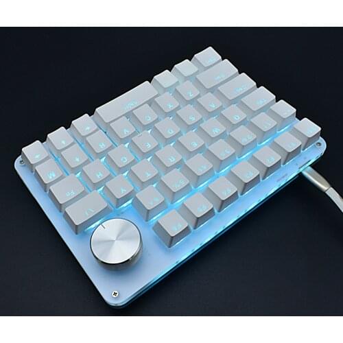 24 Macro Definition Hot Key Mechanical RGB Keyboard For Drawing Video Editing G50 Type-c One Hand Keyboard For Windows MacOS