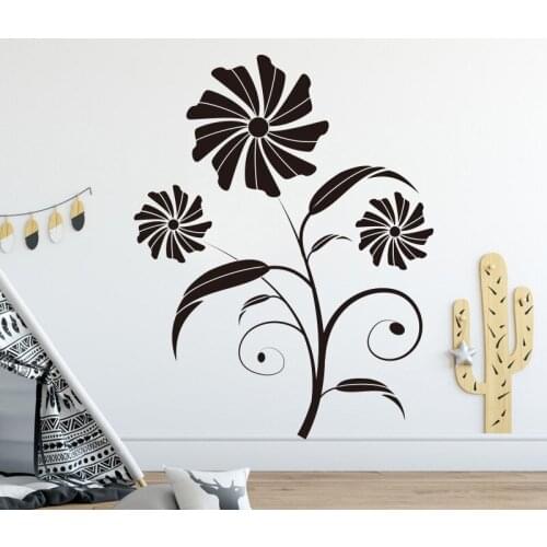 Muyuchunhua Flower Vine Wall Stickers for Kids Room Bedroom Home Decorations Waterproof Home Decal Art Mural Posters Home Decor