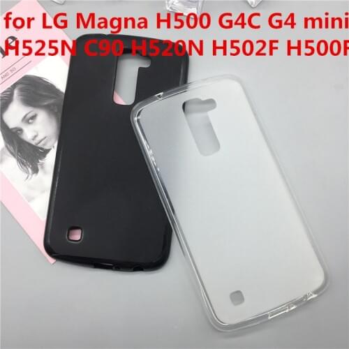 Case Soft Silicon Phone Para for LG Magna H500 G4C G4 mini H525N C90 H520N H502F H500F fundas Full Cover Shell Black Cases Coque