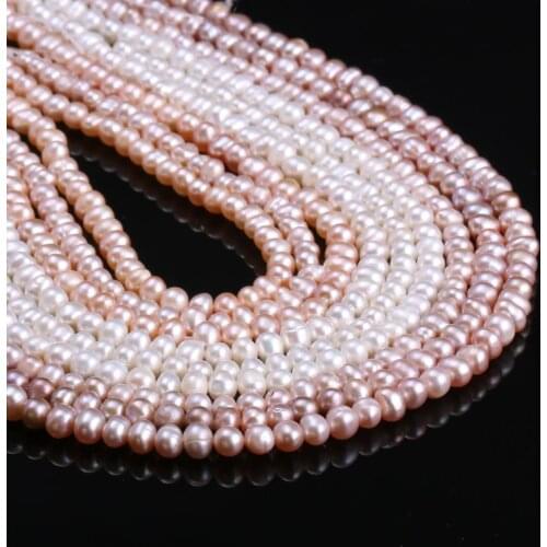 Natural Freshwater Pearls Beads Potato-shaped Pearl Loose Beads For Jewelry Making DIY Bracelet Necklace Size 5-5.5mm
