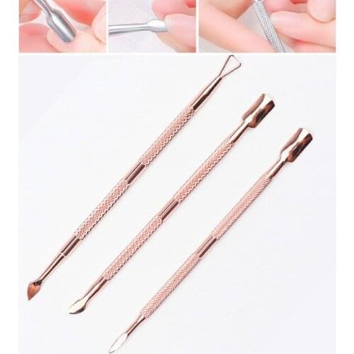 2019 New Fashion Double-end Cuticle Pusher Dead Skin Remover Manicure Nail Art Tool Nail Cuticle Pusher Manicure Nail Care Tool
