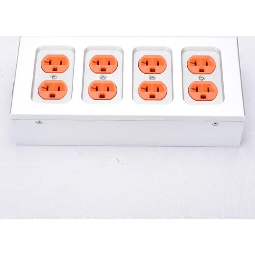 New arrive Aluminum chassis American Standard AC power socket for DAC AMP audio