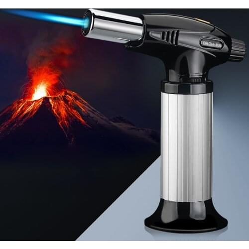 NEW Windproof Torch Jet Turbo Gas Lighter Ignition Inflatable Butane Spray Gun Cigar Lighters BBQ Kitchen Camping Lighter