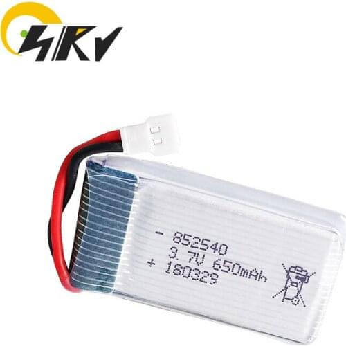 3.7V 650mAh 25C Rechargeable Lithium-ion Battery For X5C X5SW 852540 RC Aircraft XH2.54