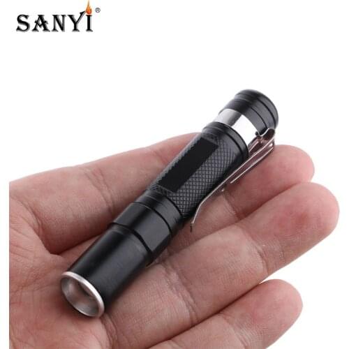 Portable Mini Penlight XPE LED Flashlight Pocket Light Waterproof Torch AAA Battery Powered Led Lantern For Hunting Using 1*AAA