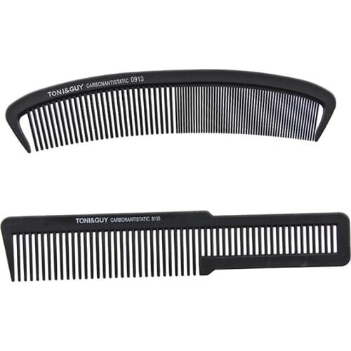 Professional DesignT&G Hairdressing Carbon Comb In 2 Pcs Customized Antistatic Barber Haircut Comb Heat Resistant Hair Cut Comb
