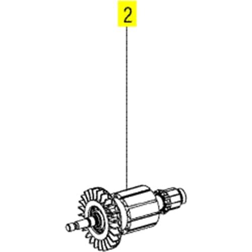 Armature Rotor For METABO KFM18LTX3RF 310010880