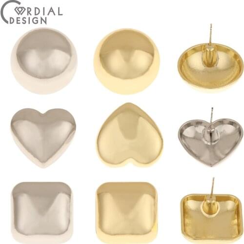 Cordial Design 100Pcs Earrings Stud/Jewelry Findings & Components/Hand Made/Choose/Multi Shapes/Jewelry Accessorie/DIY Making