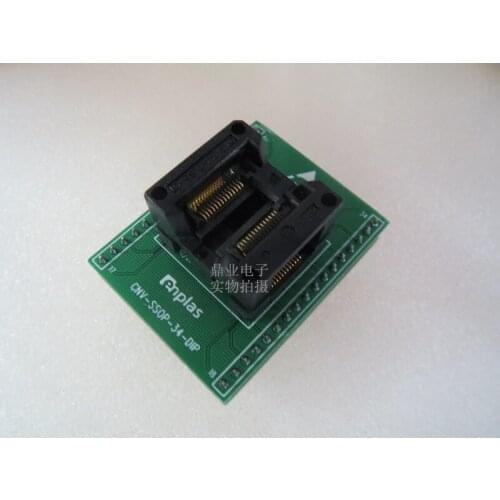 SSOP28/DIP OTS-34(28)-0.65-01 Burn-in Socket gold plating IC testing seat Test Socket test bench