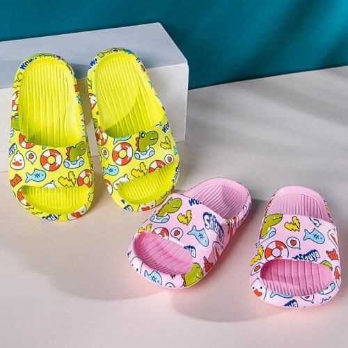 Slippers Boy Girl Summer Kids Flip Flop Non-slip Beach Sandals Toddler Indoor Bathroom Slippers Flip Flop SYB006