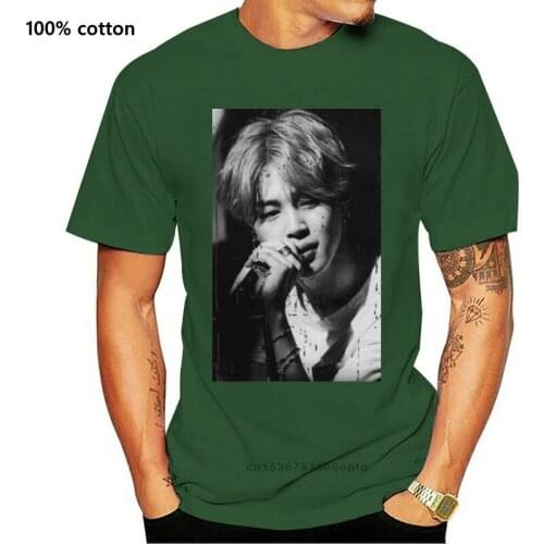 Kpopharajuku Streetwear Shirt Menharajuku Streetwear Shirt Men Jimin Fans Love Black White Unisex T Shirt Gift Sz S 5Xl