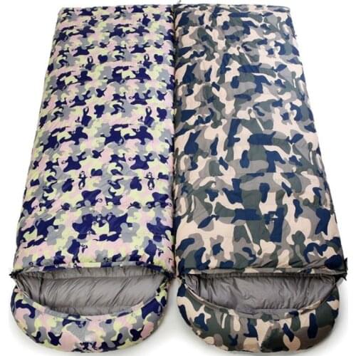 Ultralight Outdoor Camping Climbing Lunch Break White Duck Down Sleeping Bag Adult Winter Camouflage Down Sleeping Bag