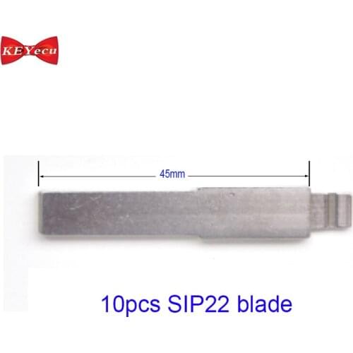 KEYECU 10pcs KEYDIY Universal Remotes Key Flip Blade SIP22 for Fiat, Iveco, Alfa Romeo,Citroen