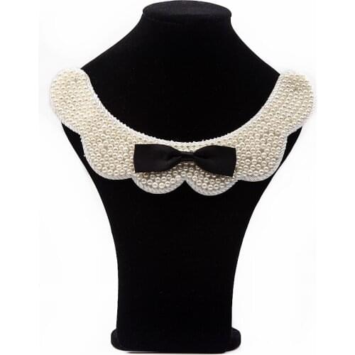 Vintage lace beaded collar choker collar necklace fake collar women 's clothing accessories sweet false collar