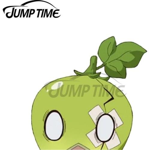 Jump Time 13 x 9.8cm For Suika Peeker Bumper Car Stickers Laptop Refrigerator Decal VAN Air Conditioner Graphics