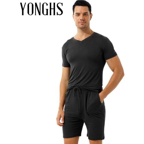 YONGHS Men's Plain T-shirts