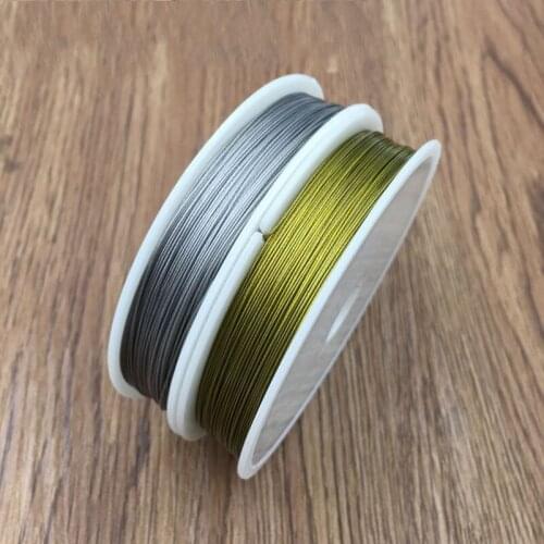 Free Shipping 1 Roll High Quality Gold Silver Tone Steel Handmade DIY Jewelry Accessories Wire 0.3mm~1mm