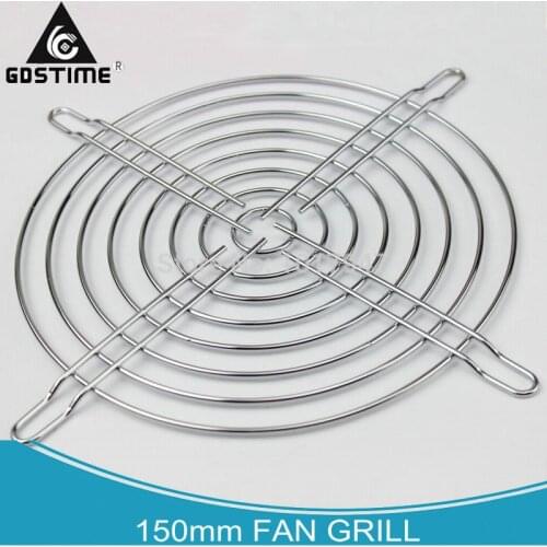 2 PCS LOT 5.9Inch 15cm Metal Wire Finger Guard Grill for 150mm Computer Case Fan