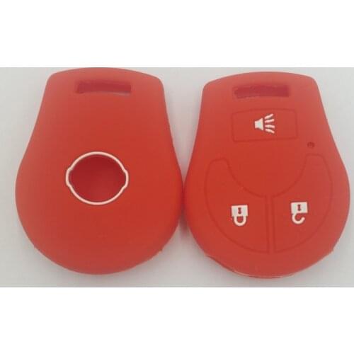 2PC Silicone Rubber key fob cover case cap protect skin set for Nissan Rogue 2017 2018 Qashqai skyline Alissa keyless Remote
