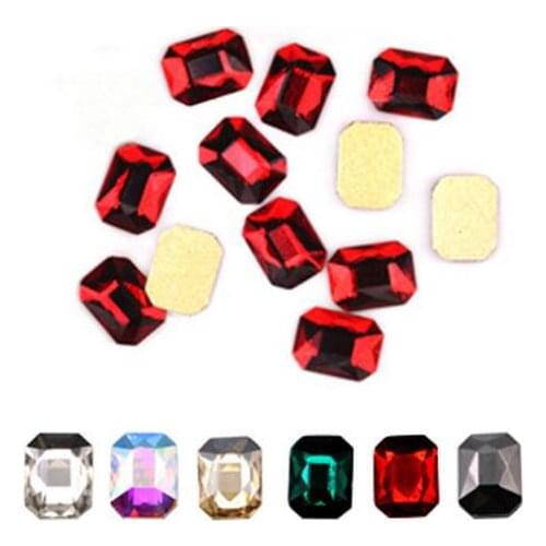 20pcs/50pcs ab Rhinestone Crystals DIY Nail Art Jewelry Crafts BB06(6*8mm)Nail Art Rhinestones Flatback Shaped Glass AB Crystal