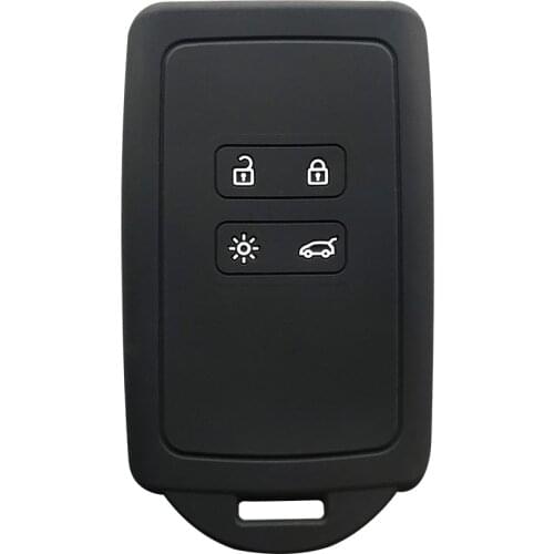 2021 2020 silicone car key cover case shell fob protection for Renault Captur Clio Megane Kadjar Arcan Zoe Espace Arkana holder