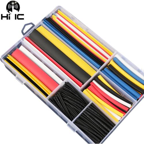360Pcs Thicken Heat Shrink Tubing Sets Insulation Shrinkable Tube Polyolefin Termoretractabil 2:1 Thermal Wrap Wire Cable Tool