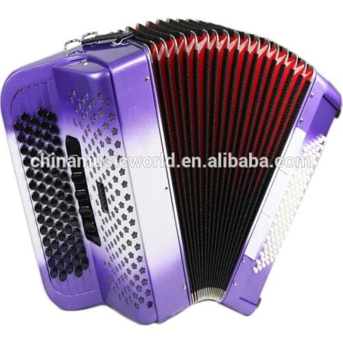 Afanti Super popular 72keys 96Bass Purple and white Piano Accordion AFA-60