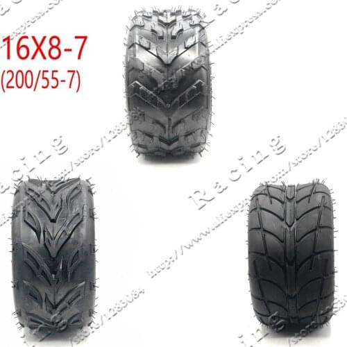 16X8-7(200/55-7) Kart Auto Parts 7 inch ATV Tires 16X8-7 16 * 8-7 Highway Tire Wear-resistant Wheel Tires