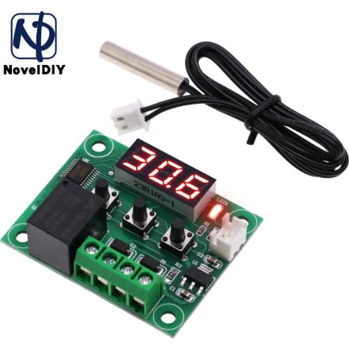 W1209 DC 12V LED Digital Thermostat Temperature Control Thermometer Thermo Controller Switch Module + NTC Sensor