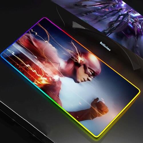 Flash Gaming RGB LED XXL MousePad 90X30 Large Locking Edge Speed PC Game Gamer Mouse Pad Soft Laptop Notebook Desk Mat for CSGO