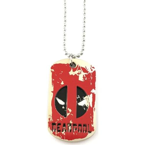 HBSWUI Superhero Dog Tag Necklace High Quality TV Movie Show Fashion Metal Jewelry Woman/Boy Gift