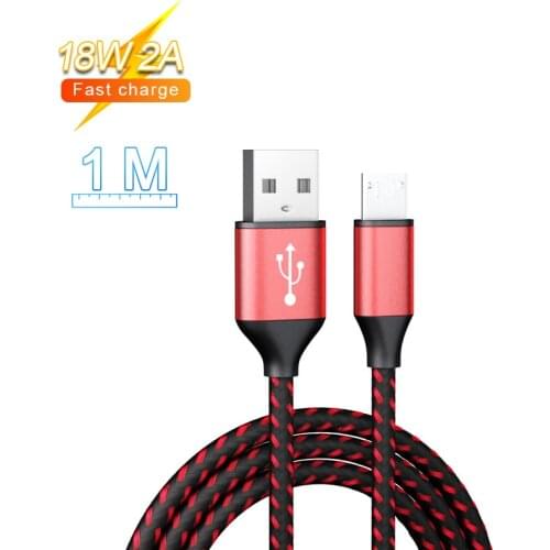 Micro USB Cable 3A Nylon Fast Charging USB Type C Cable for iPhone/Samsung/Huawei USB Charger Cable Mobile Phone Cable