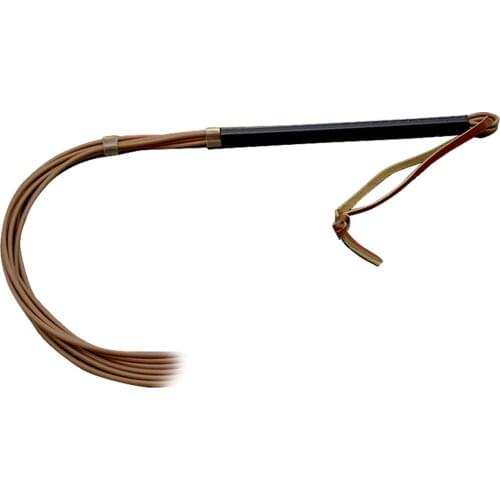 EDC Handmade Self Defense Rubber Whip High Quality Elastic Whip Riding Training Whip Outdoor Anti-wolf Personal Safety Tool