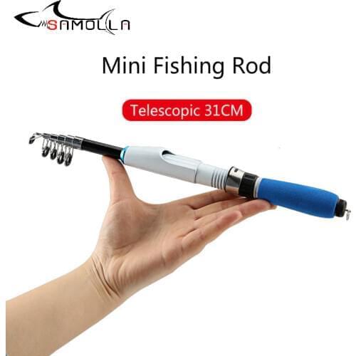 Short Telescopic Fishing Rod Mini Spinning Peche En Mer Vara De Pesca Vara Telescopica Spin Olta Ultra Light Rod Pesca Mar