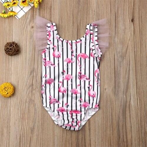 Toddler Girls Kids Character Swimwear Swimming Costume Swimsuit Bikini Beachwear