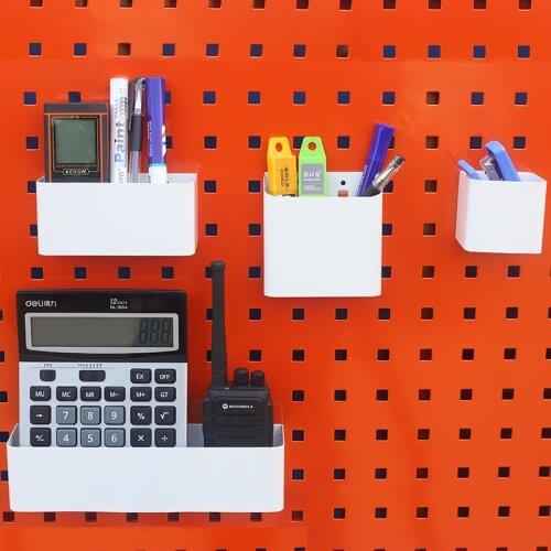 Multifunctional hole plate storage box metal square hole plate rack hanging plate accessories storage box storage wall