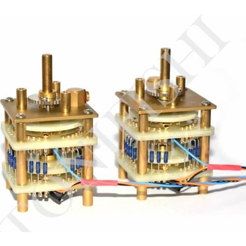 A pair of 33-speed gold-plated Ladder Type mono potentiometer, resistance value 50k, 100K, 250K, -70db～0 attenuation range