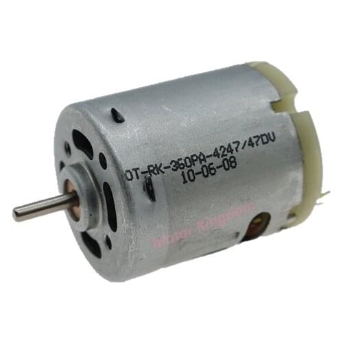 OT-RK-360PA-4247 DC 6V-12V 20000RPM Micro Motor High Speed Carbon Brush Strong Magnetic Motor Good Quality for Hair drier