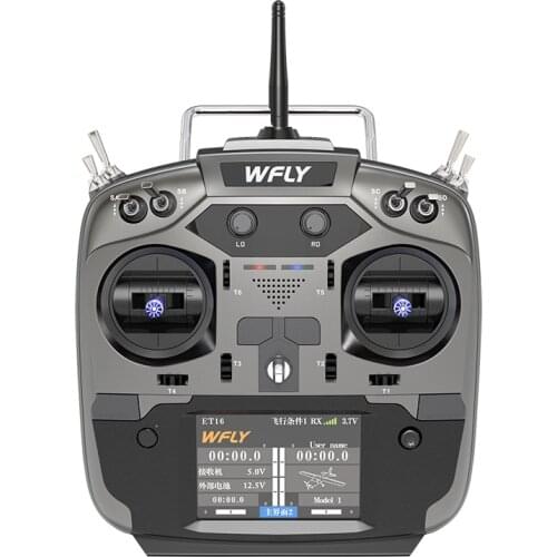 WFLY ET16 2.4G 16CH FHSS 3.5inch Color Touch Screen Hall Gimbal Radio Transmitter with RF209S9 Receiver for RC Drone Vehicles